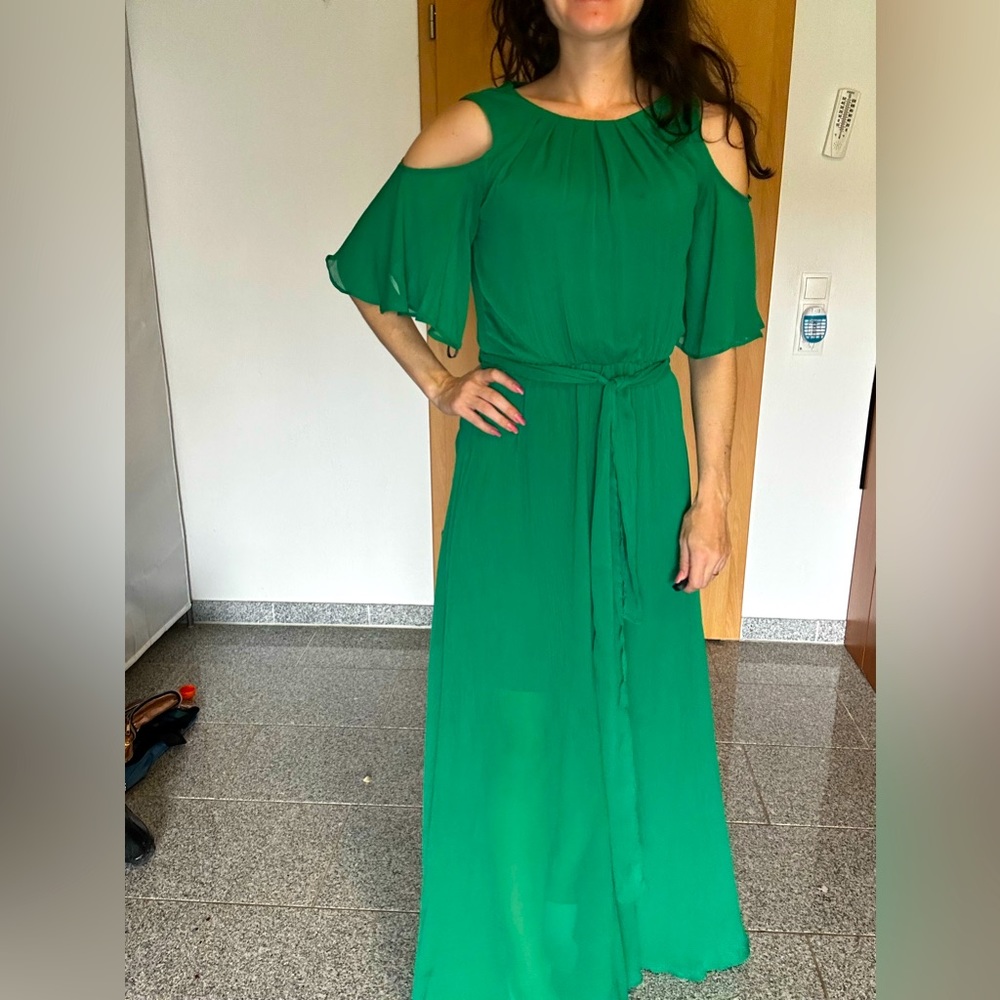 Emerald green dress Calvin klein